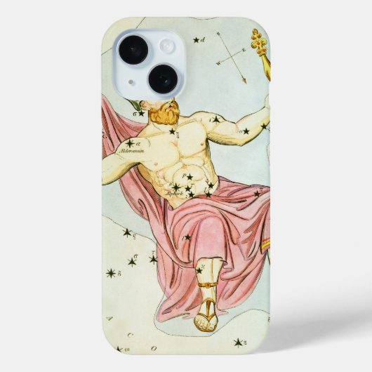 ウラニアの鏡、ヴィンテージ天文学 天体地図 Case-Mate iPhoneケース (裏面)