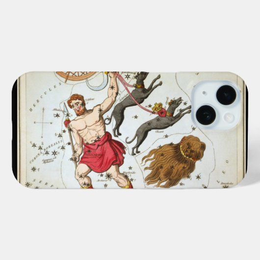 ウラニアの鏡、ヴィンテージ天文学 天体地図 Case-Mate iPhoneケース (裏面 (横))