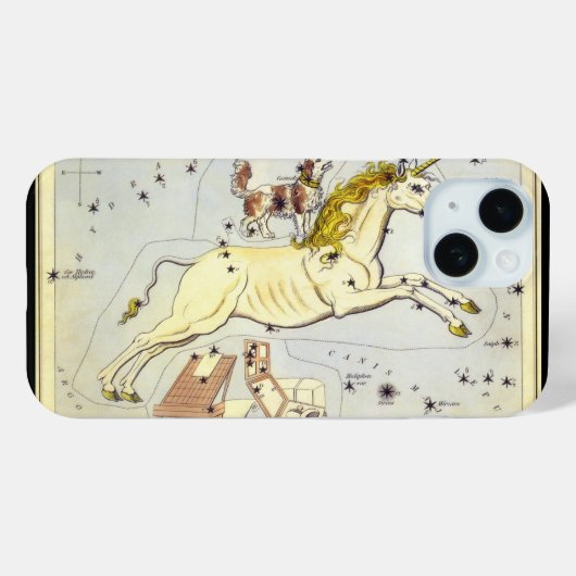 ウラニアの鏡、ヴィンテージ天文学 天体地図 Case-Mate iPhoneケース (裏面 (横))