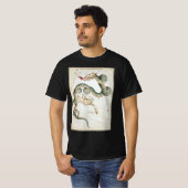 ウラニアの鏡、ヴィンテージ天文学 天体地図 Tシャツ (正面フル)