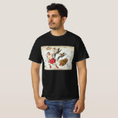 ウラニアの鏡、ヴィンテージ天文学 天体地図 Tシャツ (正面フル)