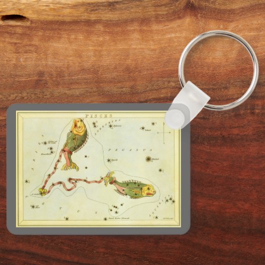 ウラニアの鏡 魚座の星座 キーホルダー (正面)