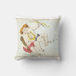 ウラニア鏡ジェミニコンステレーションアンティークプリント クッション