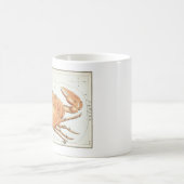 ウラニア鏡ヴィンテージがん星座 コーヒーマグカップ (中央)