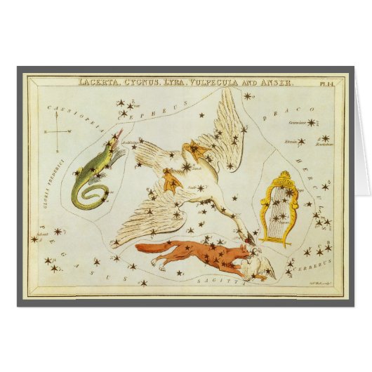 ウラニア鏡ヴィンテージ天文学の天球図 (正面横)