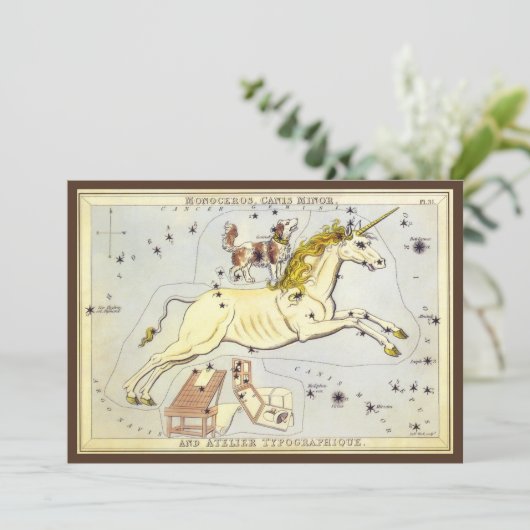 ウラニア鏡ヴィンテージ天文学の天球図 (スタンド正面)