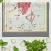 ウラニア鏡ヴィンテージ天文学の天球図 キッチンタオル (折り畳み)