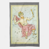 ウラニア鏡ヴィンテージ天文学の天球図 キッチンタオル (縦)