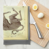 ウラニア鏡ヴィンテージ天文学の天球図 キッチンタオル (四つ折り)