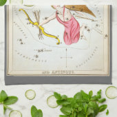 ウラニア鏡ヴィンテージ天文学の天球図 キッチンタオル (折り畳み)