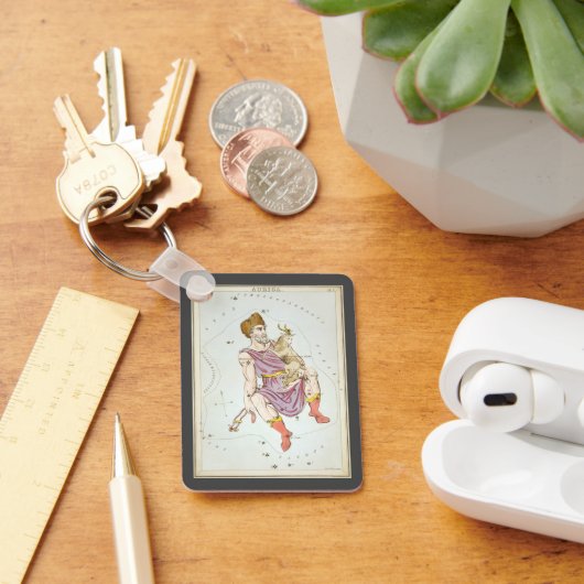 ウラニア鏡ヴィンテージ天文学の天球図 キーホルダー (デスク)