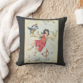 ウラニア鏡ヴィンテージ天文学の天球図 クッション (ブランケット)