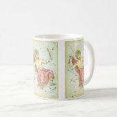 ウラニア鏡ヴィンテージ天文学の天球図 コーヒーマグカップ (正面右)