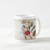 ウラニア鏡ヴィンテージ天文学の天球図 コーヒーマグカップ (正面右)