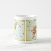 ウラニア鏡ヴィンテージ天文学の天球図 コーヒーマグカップ (中央)