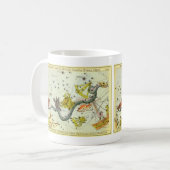 ウラニア鏡ヴィンテージ天文学の天球図 コーヒーマグカップ (正面左)