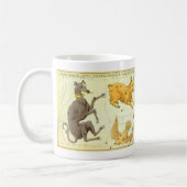 ウラニア鏡ヴィンテージ天文学の天球図 コーヒーマグカップ (左)