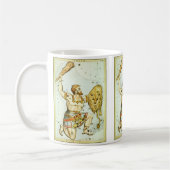 ウラニア鏡ヴィンテージ天文学の天球図 コーヒーマグカップ (左)