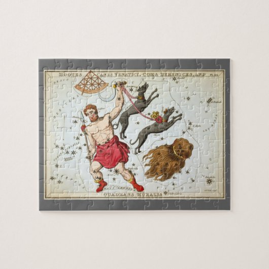ウラニア鏡ヴィンテージ天文学の天球図 ジグソーパズル (横)
