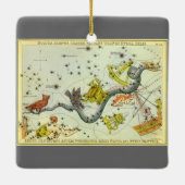 ウラニア鏡ヴィンテージ天文学の天球図 セラミックオーナメント (裏面)