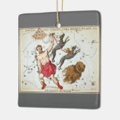 ウラニア鏡ヴィンテージ天文学の天球図 セラミックオーナメント (左)