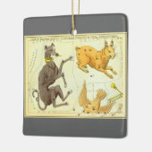 ウラニア鏡ヴィンテージ天文学の天球図 セラミックオーナメント (左)