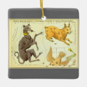 ウラニア鏡ヴィンテージ天文学の天球図 セラミックオーナメント (正面)