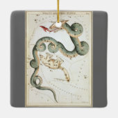 ウラニア鏡ヴィンテージ天文学の天球図 セラミックオーナメント (裏面)