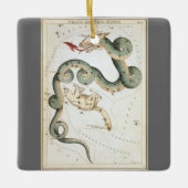 ウラニア鏡ヴィンテージ天文学の天球図 セラミックオーナメント (正面)