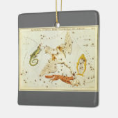 ウラニア鏡ヴィンテージ天文学の天球図 セラミックオーナメント (左)