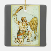 ウラニア鏡ヴィンテージ天文学の天球図 セラミックオーナメント (裏面)