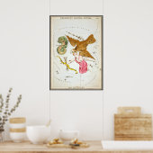 ウラニア鏡ヴィンテージ天文学の天球図 ポスター (キッチン)