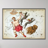 ウラニア鏡ヴィンテージ天文学の天球図 ポスター (正面)