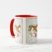 ウラニア鏡ヴィンテージ天文学の天球図 マグカップ (正面左)