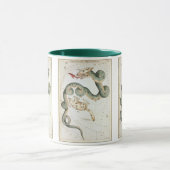 ウラニア鏡ヴィンテージ天文学の天球図 マグカップ (中央)