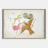 ウラニア鏡ヴィンテージ天文学の天球図 ラッピングペーパーシート (正面)