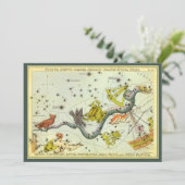 ウラニア鏡ヴィンテージ天文学の天球図 招待状 (スタンド正面)