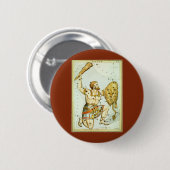 ウラニア鏡ヴィンテージ天文学の天球図 缶バッジ (正面&裏面)