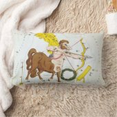 ウラニア鏡ヴィンテージ射手座星座 ランバークッション (ブランケット)