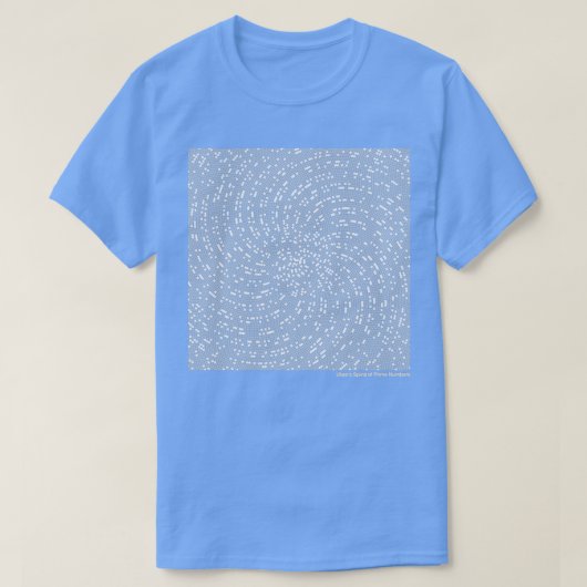 ウラム緩和曲線 Tシャツ (デザイン正面)