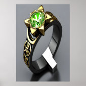 ウラユニークン玉石輪 | AIアートポスター ポスター (正面)