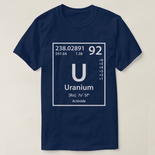ウランエレメント(白) Tシャツ (デザイン正面)
