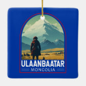 ウランバートル・モンゴリアトラベルアートヴィンテージ セラミックオーナメント (裏面)