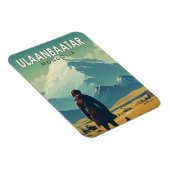 ウランバートル・モンゴリアトラベルアートヴィンテージ マグネット (右側)