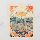 ウランバートル・モンゴル旅行 ポストカード (正面/裏面)