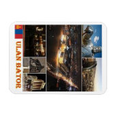 ウランバートル – モンゴル – モザイク – マグネット (横)