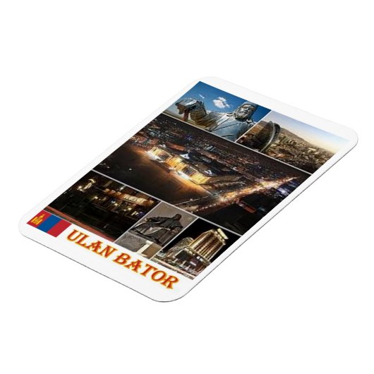 ウランバートル – モンゴル – モザイク – マグネット (左側)