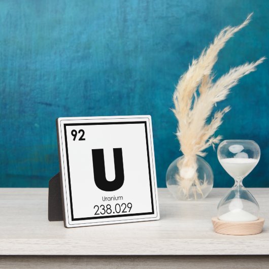 ウラン化学元素記号化学式 フォトプラーク (インサイチュ)