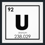 ウラン化学元素記号化学式 フォトプリント          <br><div class="desc">ウラン化学元素記号化学式ギーク科学原子</div>