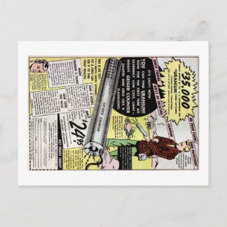 ウラン探知器広告 ポストカード